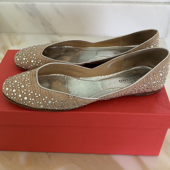 Valentino crystal embellished flats - Picture 6 of 12